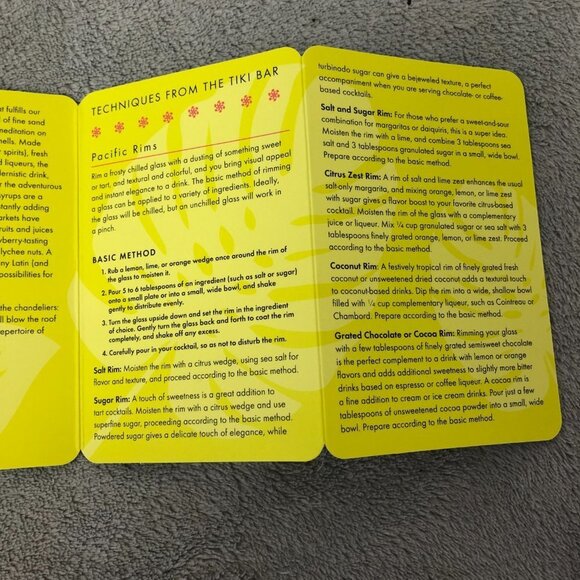 Tropical Cocktail Drink Recipe Cards Set of 50 - Picture 6 of 9